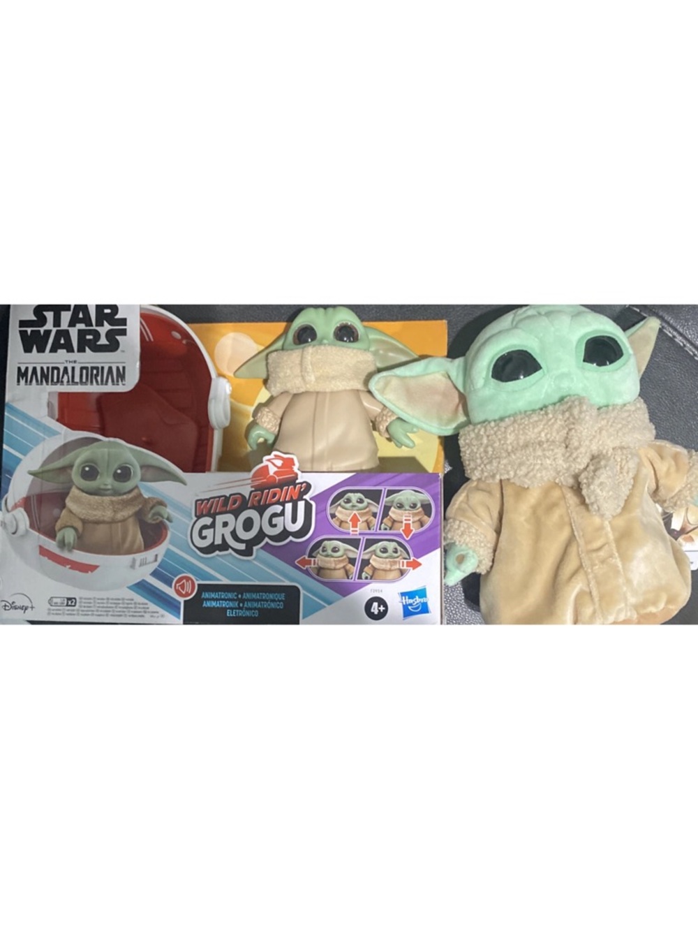 Star Wars The Mandalorian Wild Ridin Grogu Animatronic  Plus Grogu 8in Doll